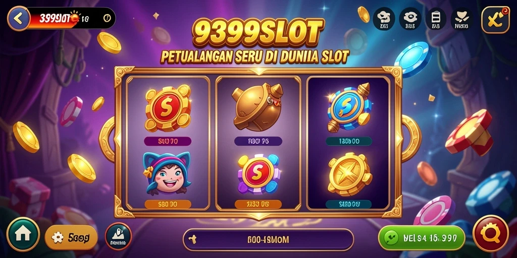 Tangkapan layar menunjukkan gameplay 9399SLOT yang mendebarkan dan penuh warna.