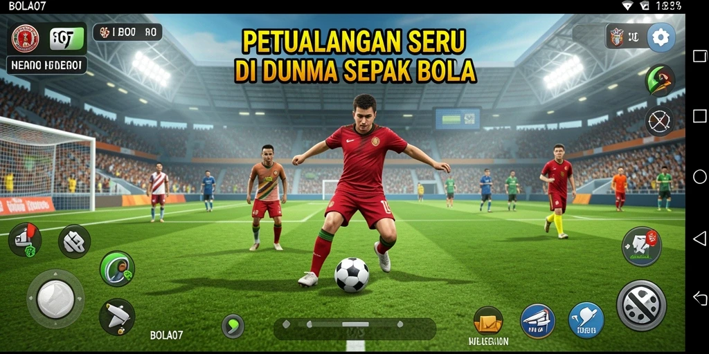 Tampilan menarik dari gameplay petualangan di BOLA07.