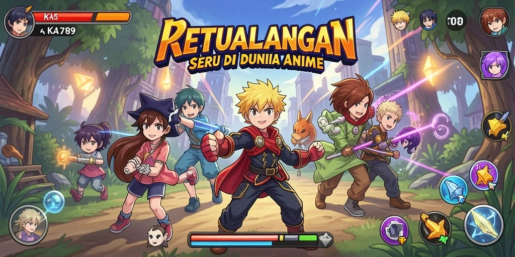 Screenshot KA789 menampilkan aksi seru dalam petualangan Anime.