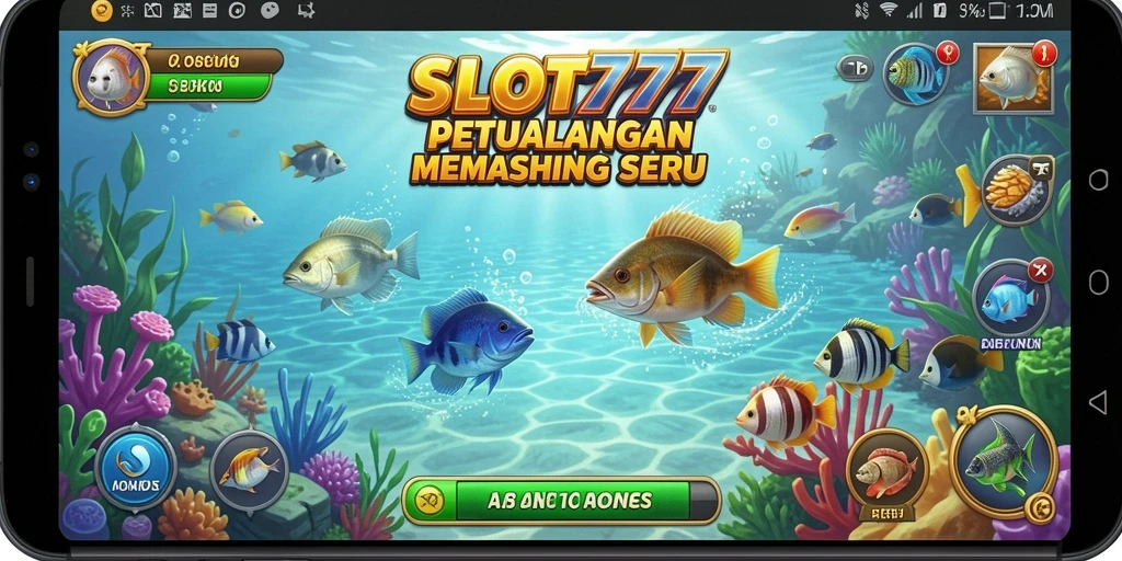 Gameplay SLOT777 yang penuh warna dan seru saat memancing.