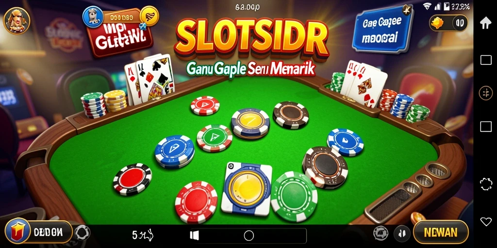 Tampilan screenshot gameplay menarik dalam SLOTSIDR saat bermain Gaple.